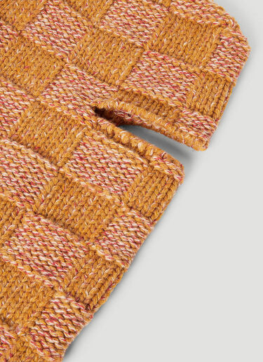 Chequerboard Balaclava Marni Chequerboard Balaclava Orange mni0153018
