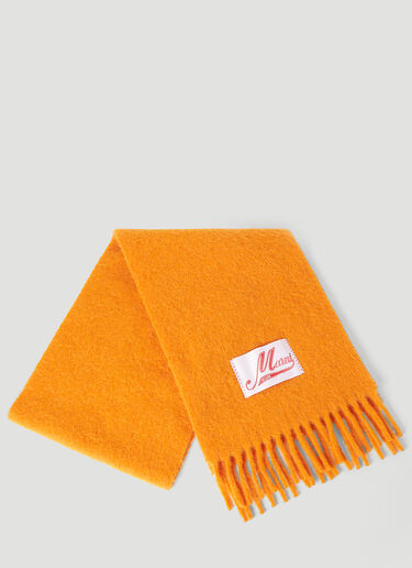 Logo Patch Scarf Marni Logo Patch Scarf Orange mni0153020