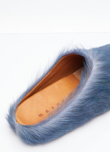 Marni Fussbett Sabot 毛绒穆勒鞋 蓝色 mni0154011