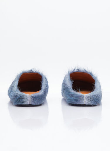 Marni Fussbett Sabot 毛绒穆勒鞋 蓝色 mni0154011