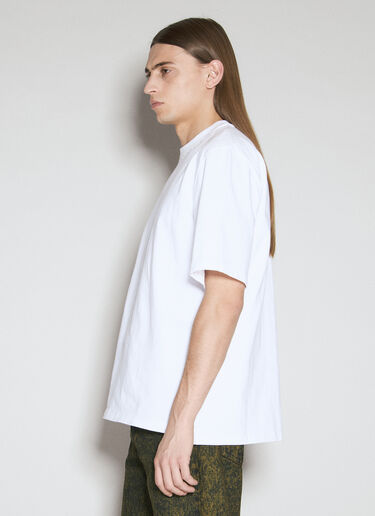 Marni 로고 패치 티셔츠 화이트 mni0155008