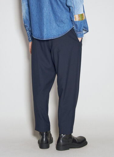 Drawstring Waist Wool Pants Marni Drawstring Waist Wool Pants Blue mni0155011