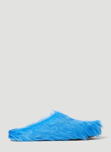 Fussbett Sabot Hairy Mules Marni Fussbett Sabot Hairy Mules Blue mni0155014