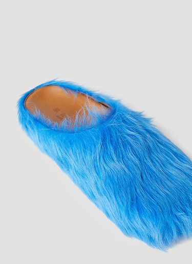 Fussbett Sabot Hairy Mules Marni Fussbett Sabot Hairy Mules Blue mni0155014