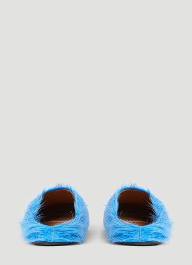 Fussbett Sabot Hairy Mules Marni Fussbett Sabot Hairy Mules Blue mni0155014