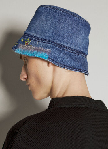 Mohair Patches Bucket Hat Marni Mohair Patches Bucket Hat Blue mni0155018