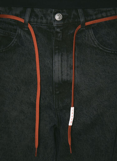 Marni 混纱染色喇叭牛仔裤 黑色 mni0157007