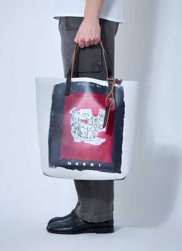 Tribeca Tote Bag Marni Tribeca Tote Bag White mni0160008