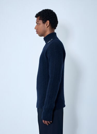 Marni 로고 자수 스웨터  네이비 mni0161002