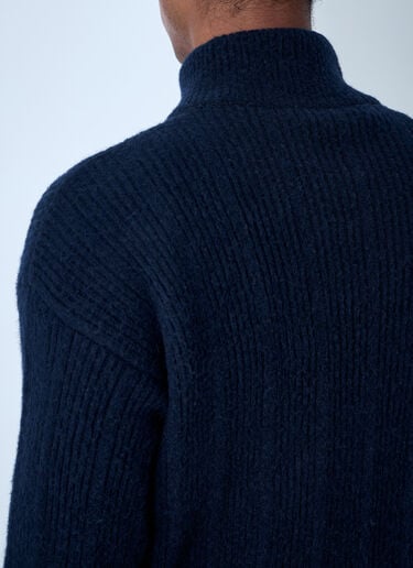 Marni 로고 자수 스웨터  네이비 mni0161002