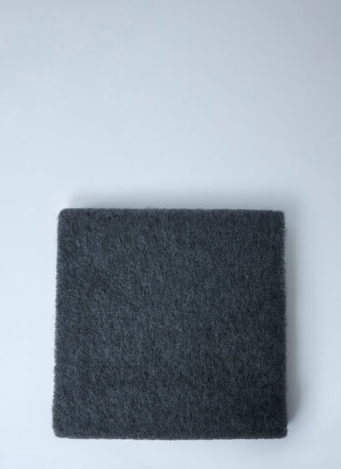 Marni Fringed Wool Scarf Grey mni0161013