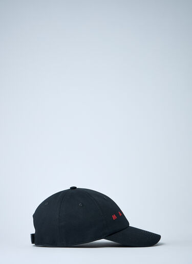 Logo Motif Baseball Cap Marni Logo Motif Baseball Cap Black mni0161014