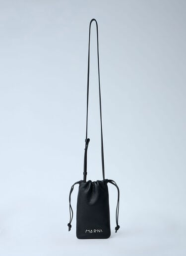 Marni クロスボディ シティスケープ iPhone ポーチ  ブラック mni0161015