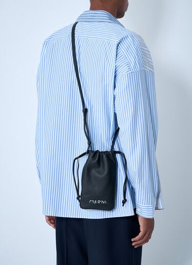 Marni クロスボディ シティスケープ iPhone ポーチ  ブラック mni0161015