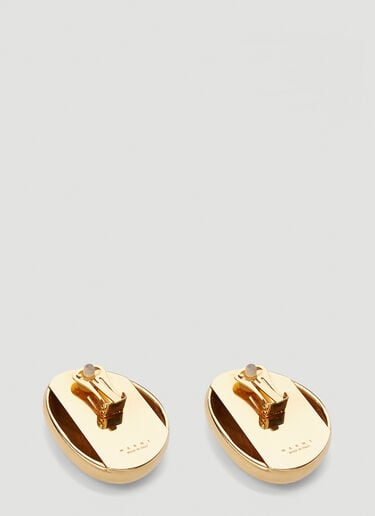 Clip-On Oval Earrings Marni Clip-On Oval Earrings Gold mni0241044