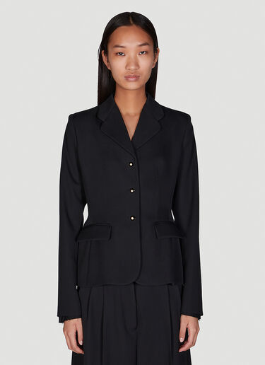 Woven Single Breasted Blazer Marni Woven Single Breasted Blazer Black mni0250016