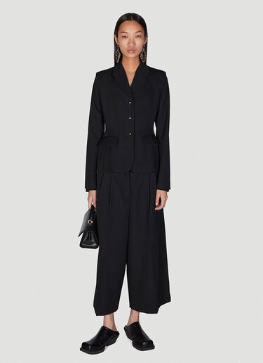 Woven Single Breasted Blazer Marni Woven Single Breasted Blazer Black mni0250016