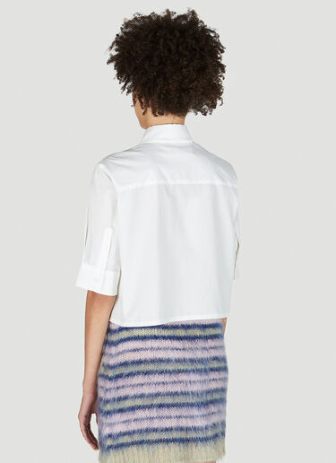 Cropped Boxy Shirt Marni Cropped Boxy Shirt White mni0251005
