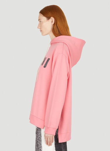 Marni 로고 프린트 후드 스웨트셔츠 핑크 mni0251010