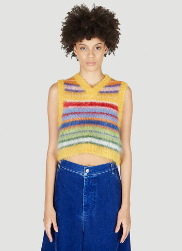 Marni Striped Sleeveless Sweater Multicolour mni0252005