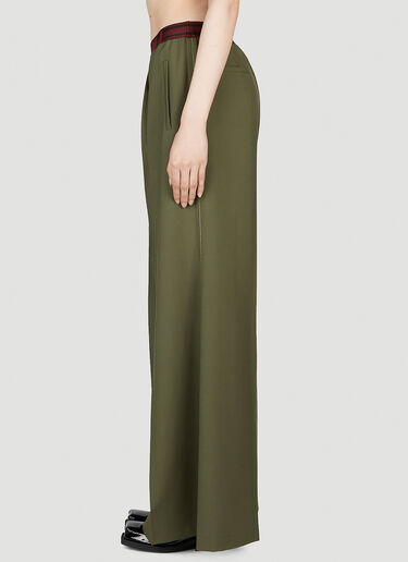 플레어 울 팬츠 Marni 플레어 울 팬츠 다크 그린 mni0253035