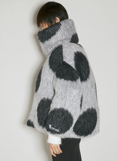 Oversized Short Polka Dot Down Coat Marni Oversized Short Polka Dot Down Coat White mni0254005