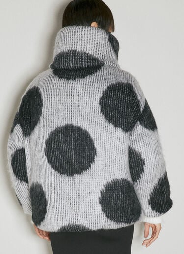 Oversized Short Polka Dot Down Coat Marni Oversized Short Polka Dot Down Coat White mni0254005