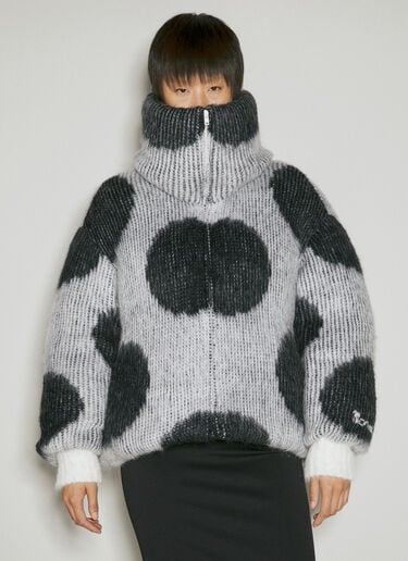 Oversized Short Polka Dot Down Coat Marni Oversized Short Polka Dot Down Coat White mni0254005