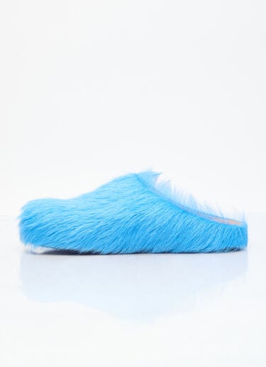 Fussbett Sabot Hairy Mules Marni Fussbett Sabot Hairy Mules Blue mni0255027
