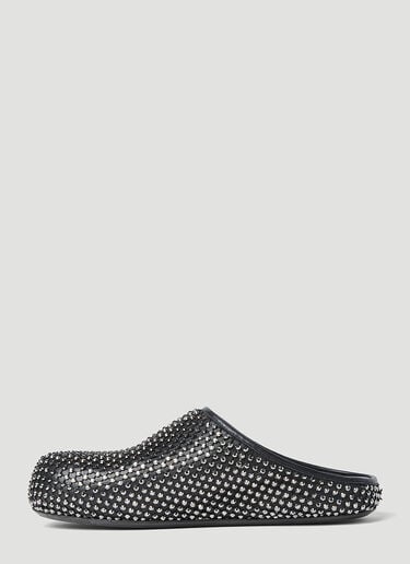 Marni 퍼스벳 사보 뮬 블랙 mni0255028