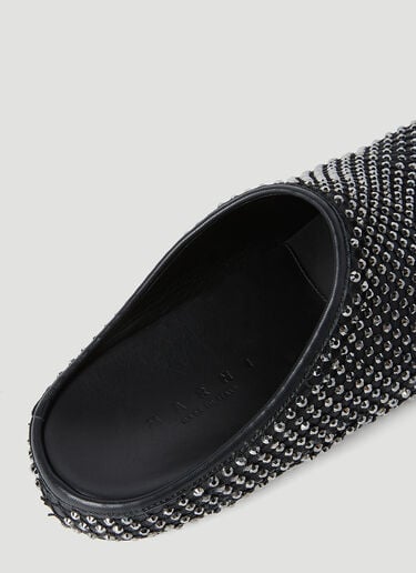 Marni 퍼스벳 사보 뮬 블랙 mni0255028