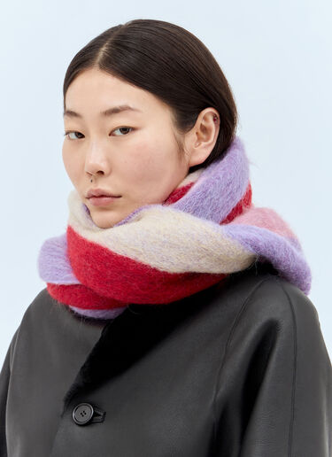 Maxi Logo Mohair And Wool Scarf Marni Maxi Logo Mohair And Wool Scarf Purple mni0257017