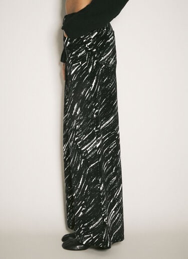 Marni Flocked Loose Jeans Black mni0258006