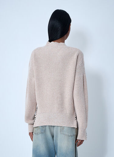 Marni Logo Embroidery Sweater Beige mni0261002