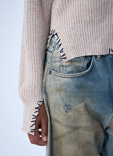 Logo Embroidery Sweater Marni Logo Embroidery Sweater Beige mni0261002