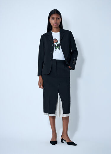 Wool Midi Skirt Marni Wool Midi Skirt Black mni0261006