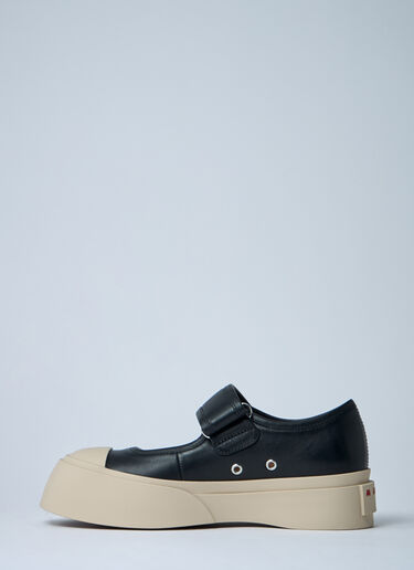 Marni Mary Jane Platform Shoes Black mni0261017