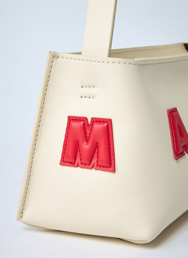 Leather Baguette Musuem Shoulder Bag Marni Leather Baguette Musuem Shoulder Bag Beige mni0261019