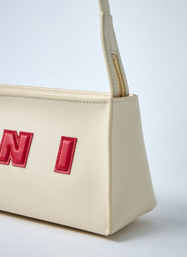 Leather Baguette Musuem Shoulder Bag Marni Leather Baguette Musuem Shoulder Bag Beige mni0261019