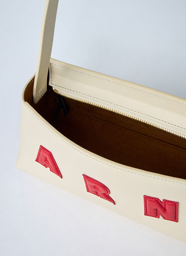 Leather Baguette Musuem Shoulder Bag Marni Leather Baguette Musuem Shoulder Bag Beige mni0261019