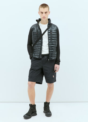 Moncler Grenoble 패디드 집업 가디건 블랙 mog0155004
