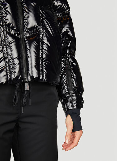 Moncler Grenoble 클루스 고광택 봄버 재킷 블랙 mog0253006