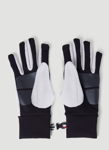 Moncler Grenoble 연결식 로고 플리스 장갑 화이트 mog0253011