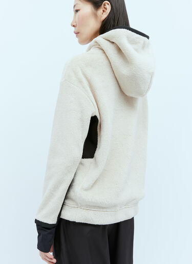 Moncler Grenoble 로고 패치 후드 스웨트셔츠 베이지 mog0253019