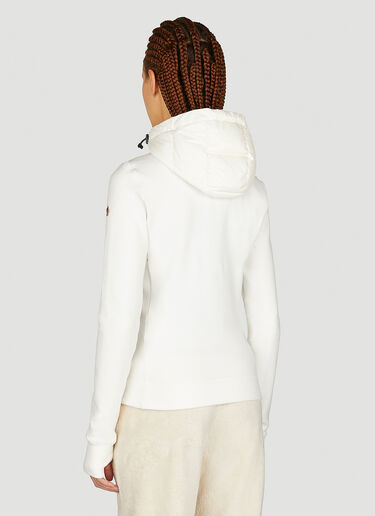 Moncler Grenoble 半绗缝拉链连帽开衫 白 mog0253022