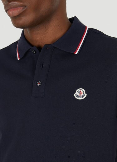 Moncler Logo Polo Shirt Blue mon0148009