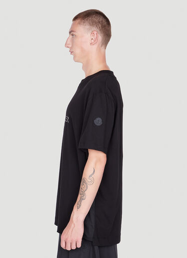 Moncler 徽标印花 T 恤 黑色 mon0151008