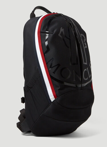 Moncler 컷 로고 프린트 백팩 블랙 mon0151033