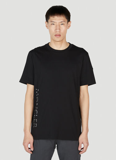 Moncler 徽标印花 T 恤 黑色 mon0152012