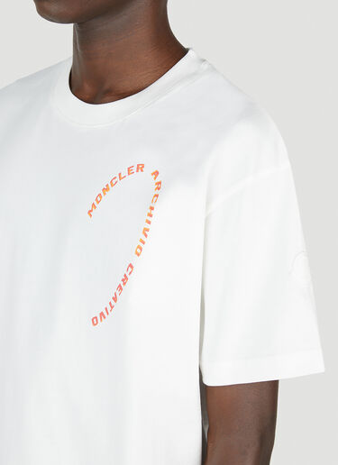 Graphic Print T-Shirt Moncler Graphic Print T-Shirt White mon0152026